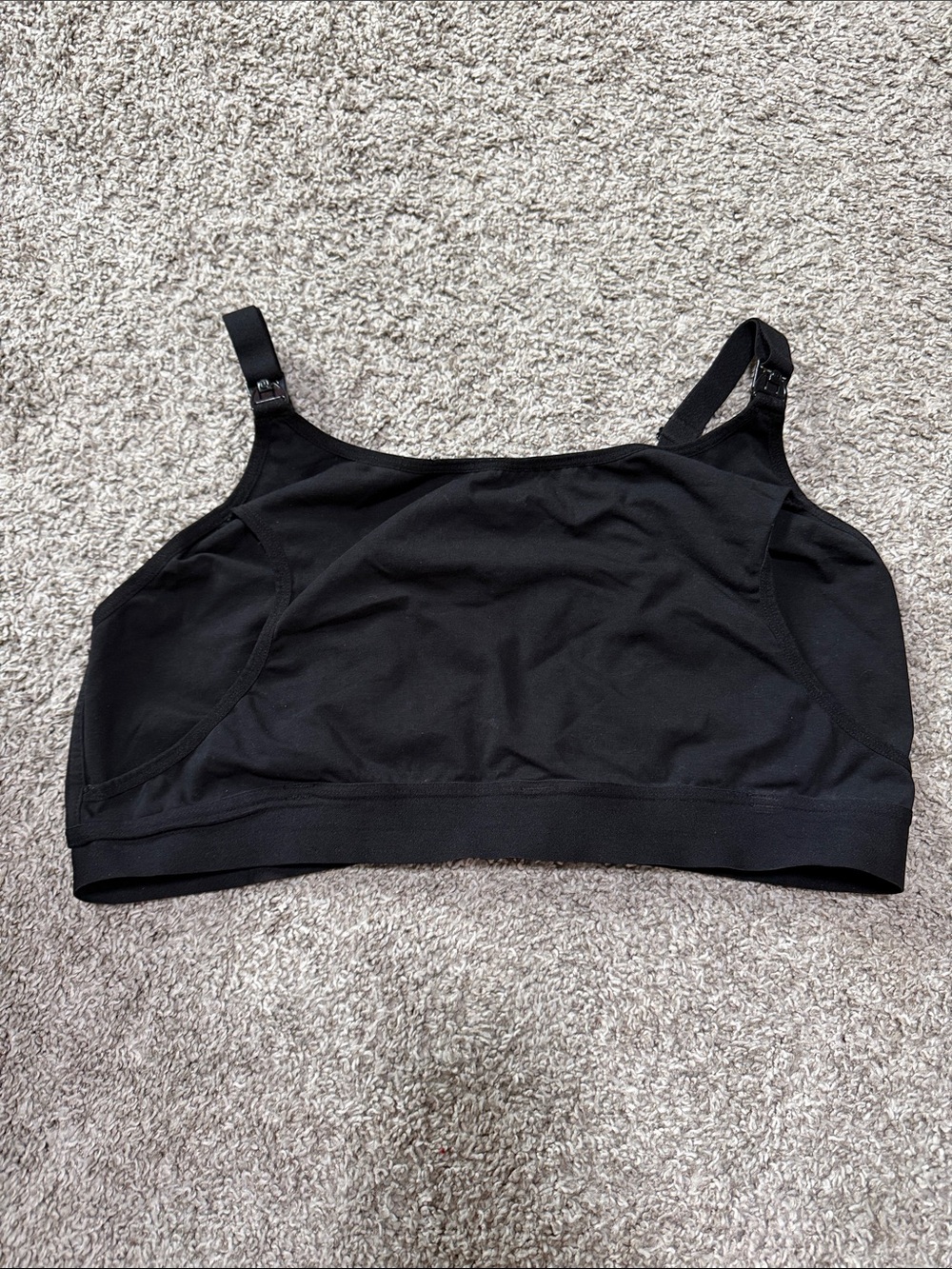 Momcozy Black Wireless Nursing Sleep Bra - Comfort Support